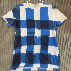 Like new blue print Burberry shirt